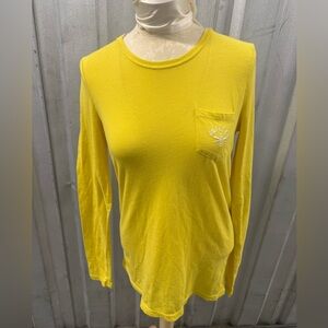 Abercrombie & Fitch Vibrant Yellow Long Sleeve Tee